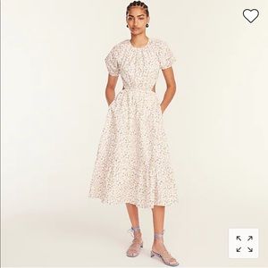 NWT J.Crew Side Cutout Floral Cotton Dress